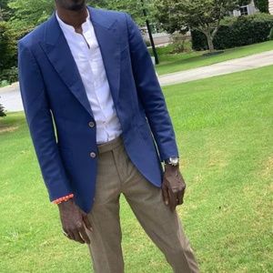 SUITSUPPLY Blue Washington 36R Wool Blazer